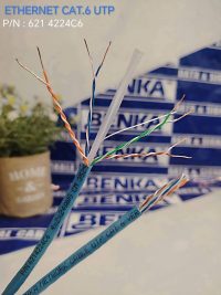 Cáp Mạng BENKA ( 621 4224C6 ) Benka U/UTP CAT.6 Cable 4×2×24 AWG, LSZH, Blue, 305m/box | Chính Hãng – Giá Tốt Nhất