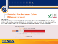 “236 2210-ER” Cáp Chống Cháy Benka 2PR x 1.0 mm2 Cu/Silicon/OSCR/LSZH, Orange, 500m | Cáp xoắn – chống nhiễu – chống cháy – Chính Hãng – Giá Tốt Nhất